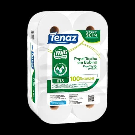 Papel Toalha Bobina Tenaz Soft Slim